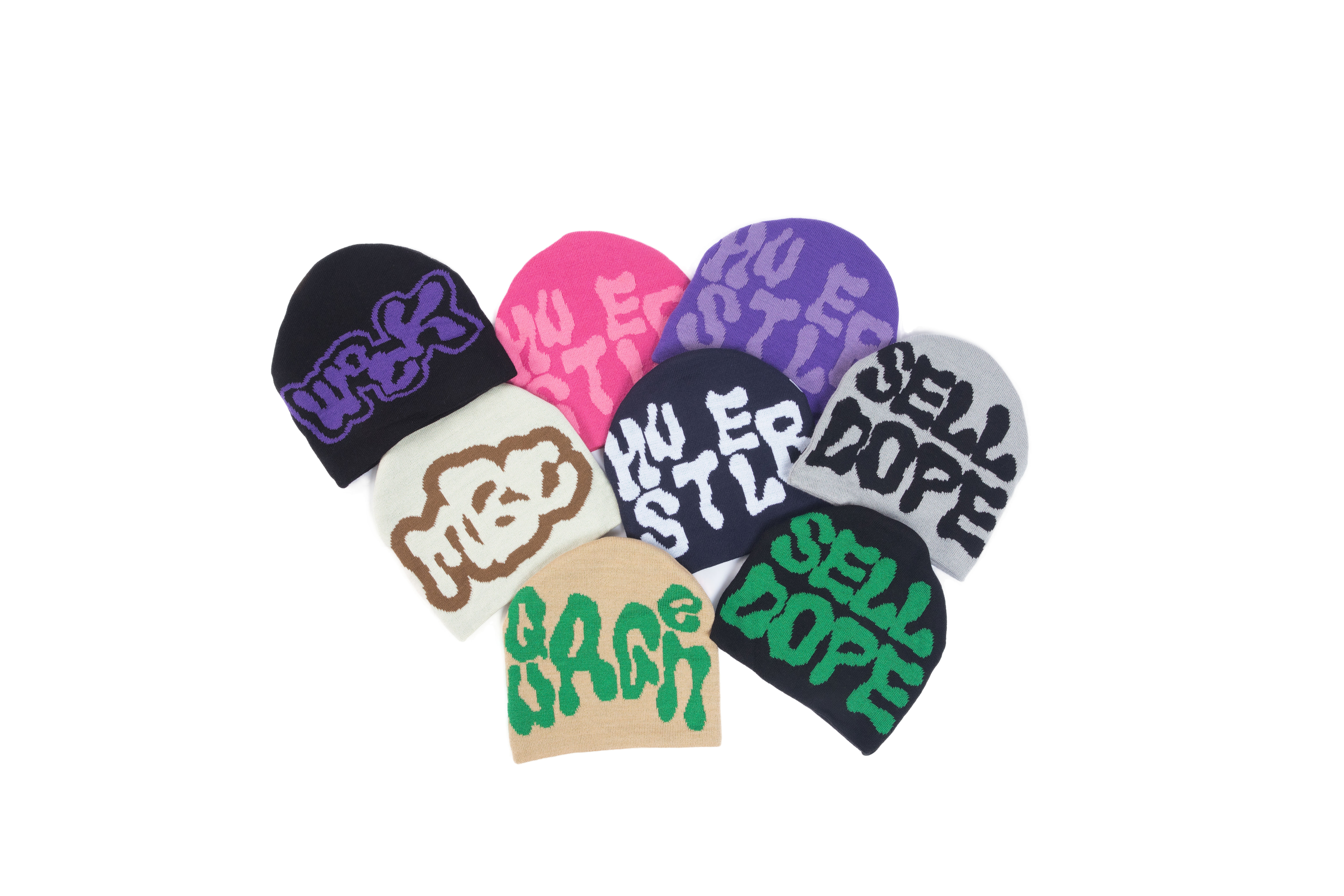 Bundle All 8 Beanies