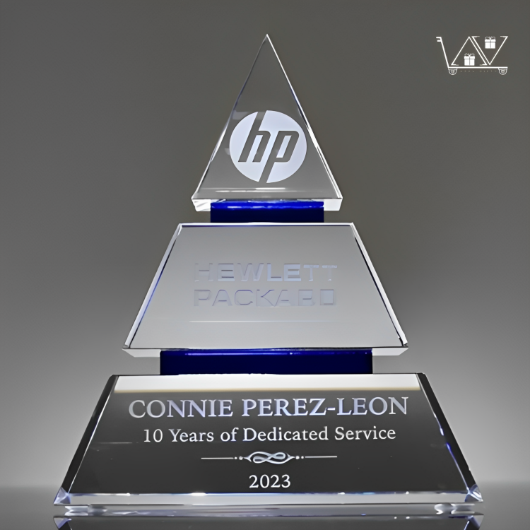 Thumbnail: AravGifts Crystal Customized Pyramid Award