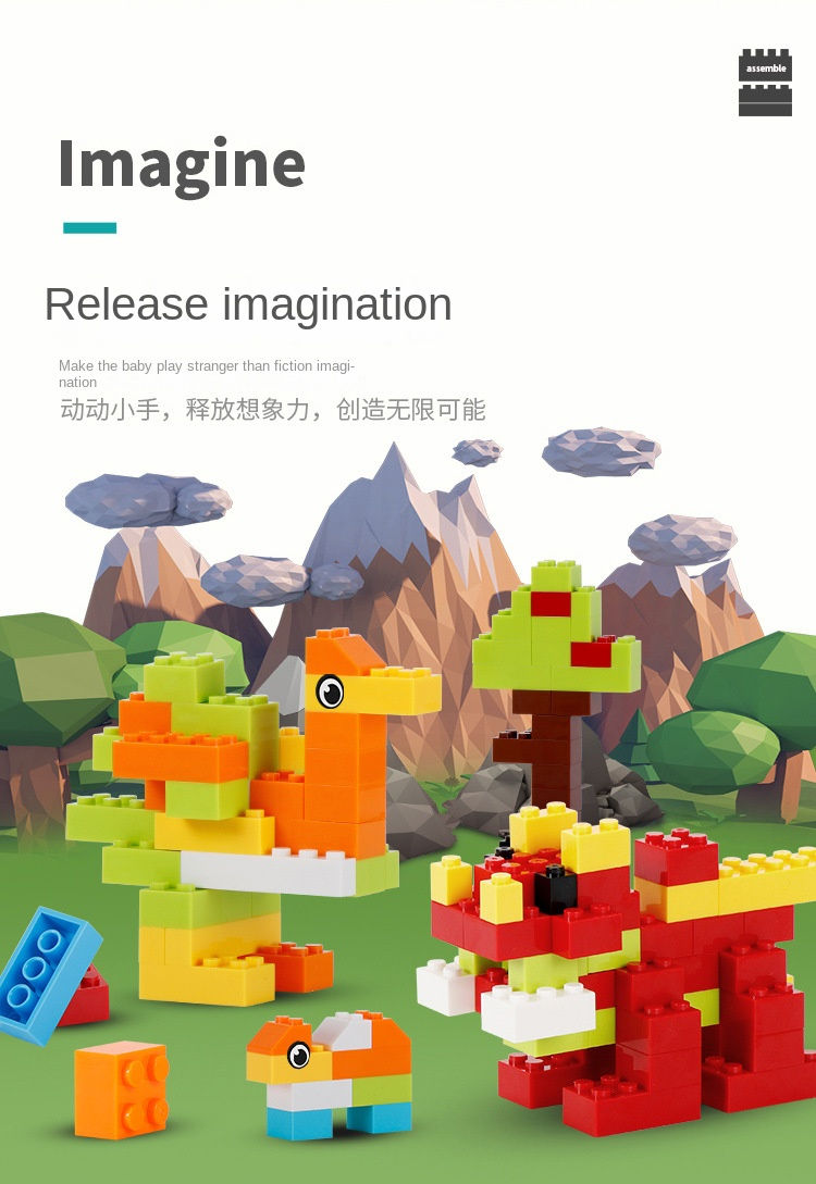 Thumbnail: Random DIY Creative Building Blocks Bulk Set Urban Classic Building Blocks Assem