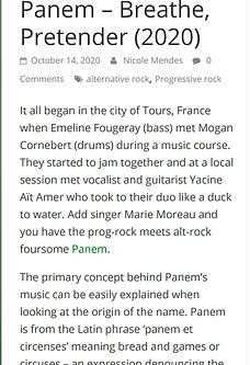 Panem Breathe Pretender review chronique The Other Side Reviews