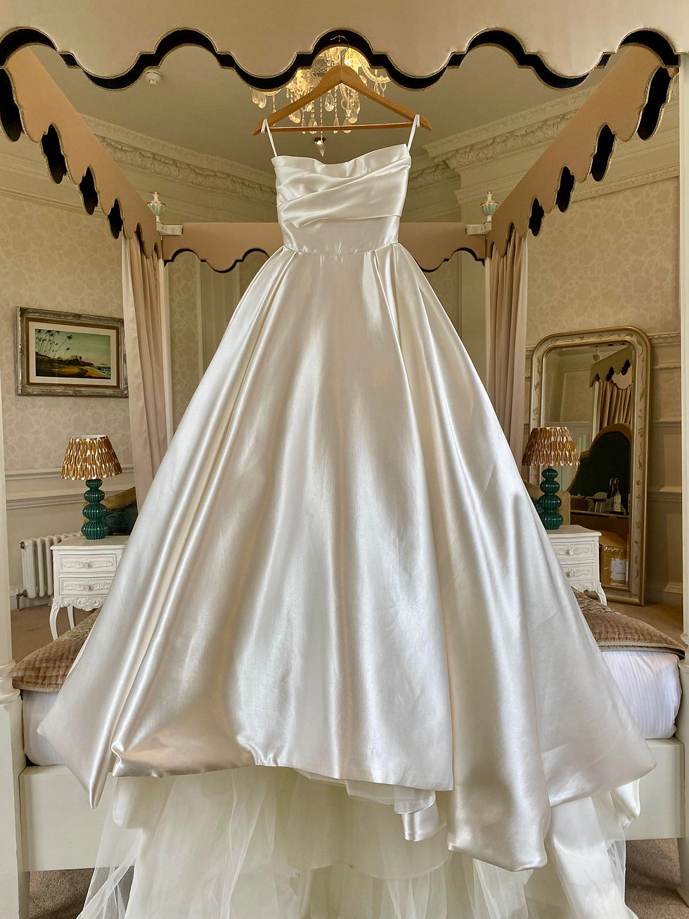 Wedding Dress Steaming, Bridal Dress Steaming, Bridal Dresser