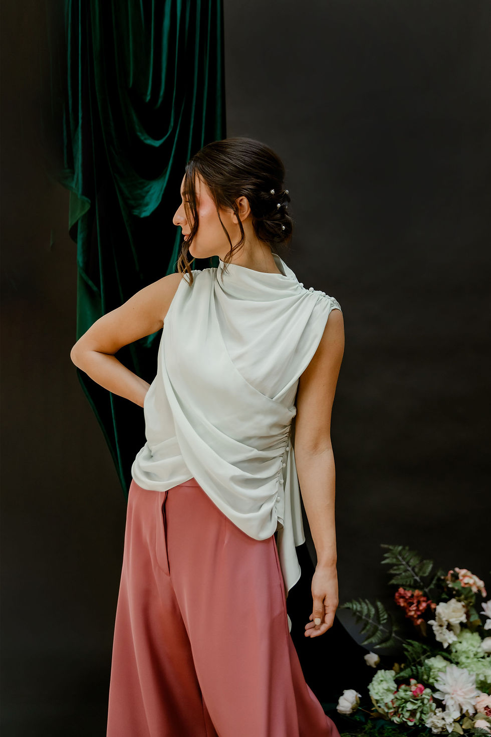 The Dymphna Top in Lily