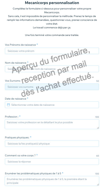 Miniature : Programme Mécanicorps personnalisé et adapté