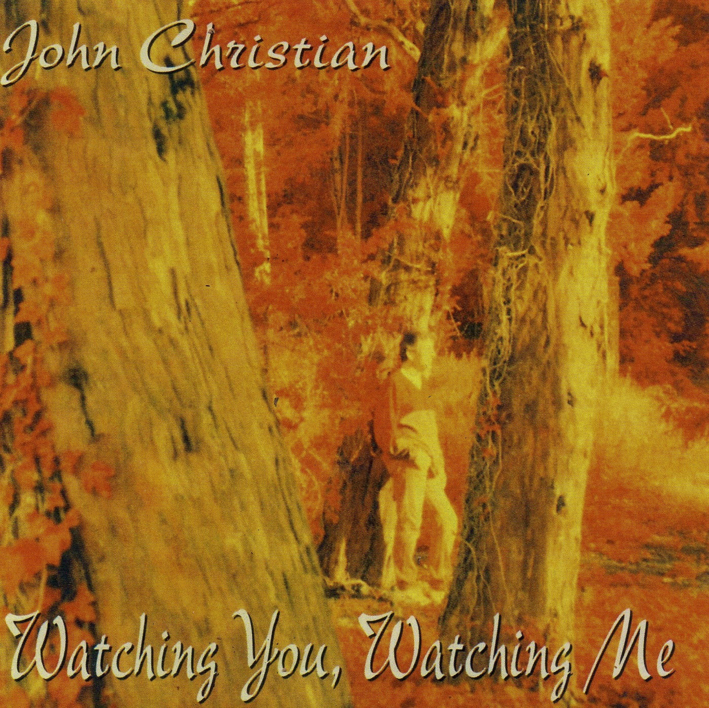 John Christian album cover Watching You, Watching Me with forest background.