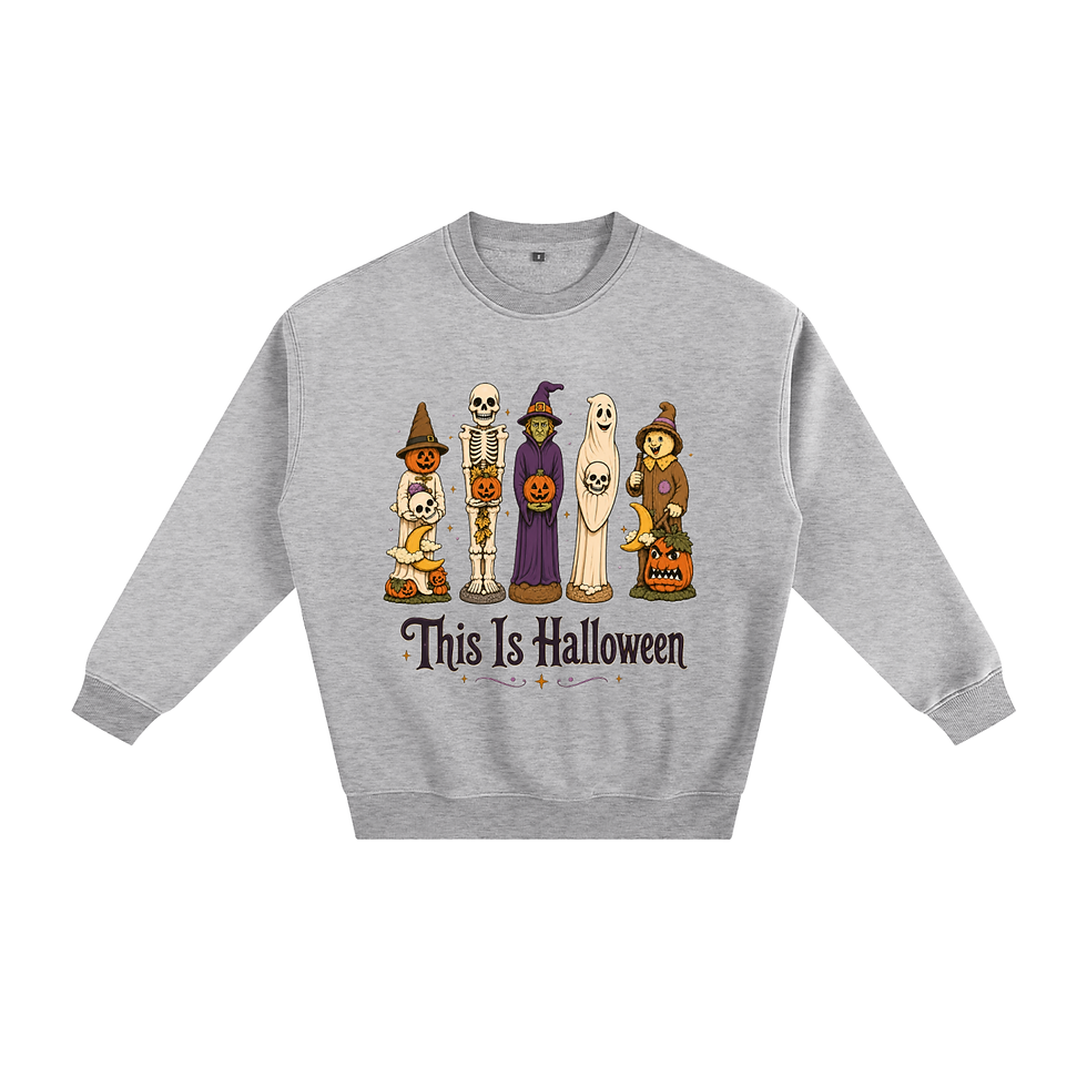 Thumbnail: MoodyHues This Is Halloween Fleeced Sweatshirt