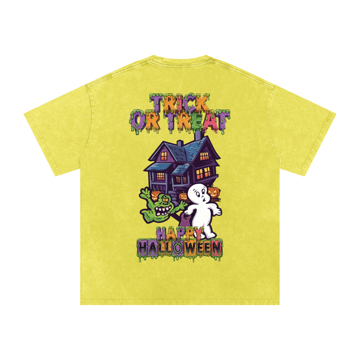Slimer Washed Oversized Cotton T-Shirt