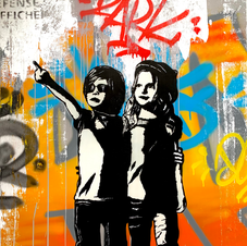 technique mixte sur toile 