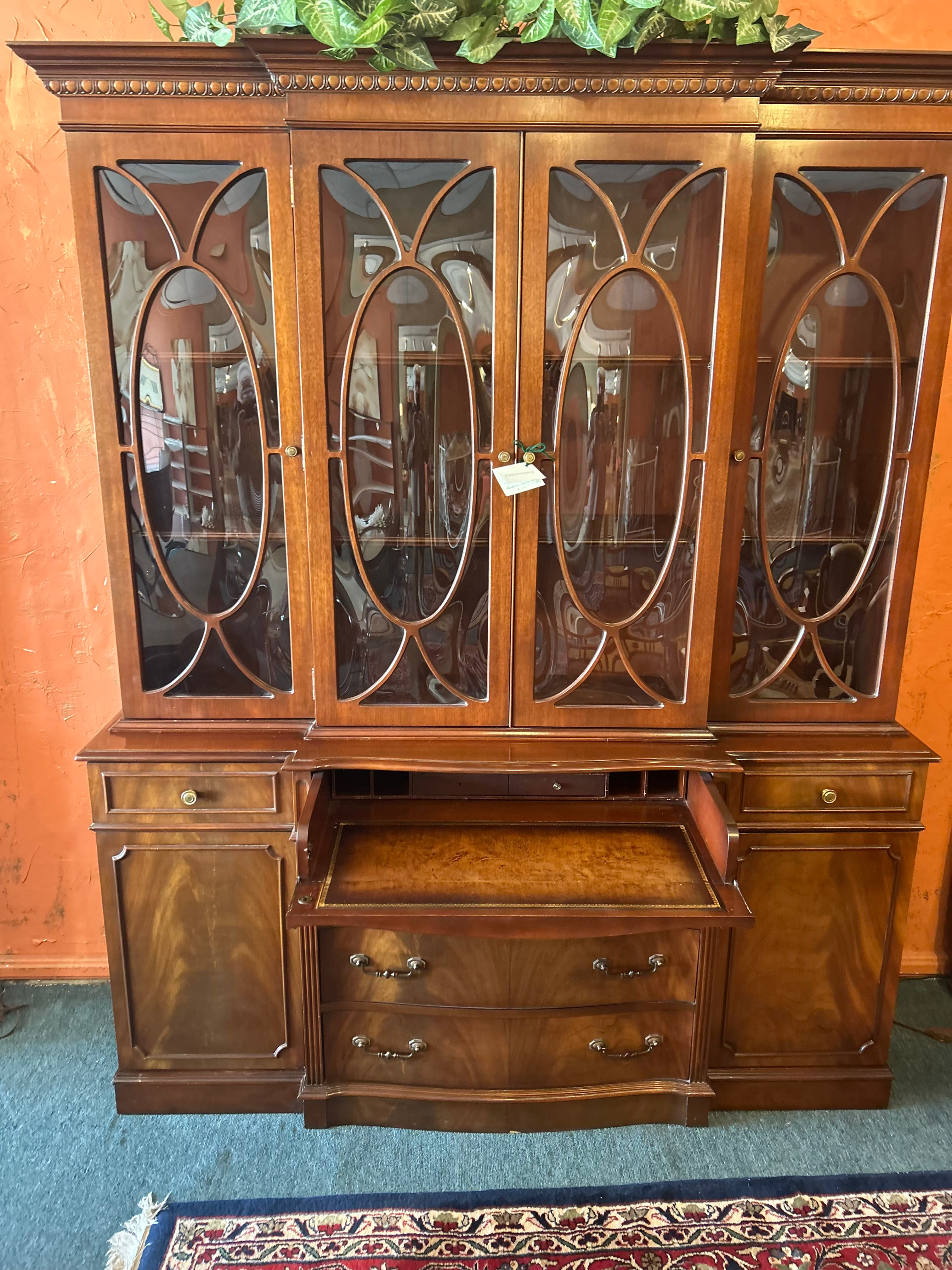 Vintage Mahogany China Cabinet