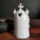 Thumbnail: French antique large Holy water font or oratory. Paris porcelain. 1800s.