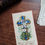 Thumbnail: French antique cross and lilies prayer card, Bouasse Lebel