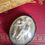 Thumbnail: French antique descent from the cross medallion in metal frame with convex glass