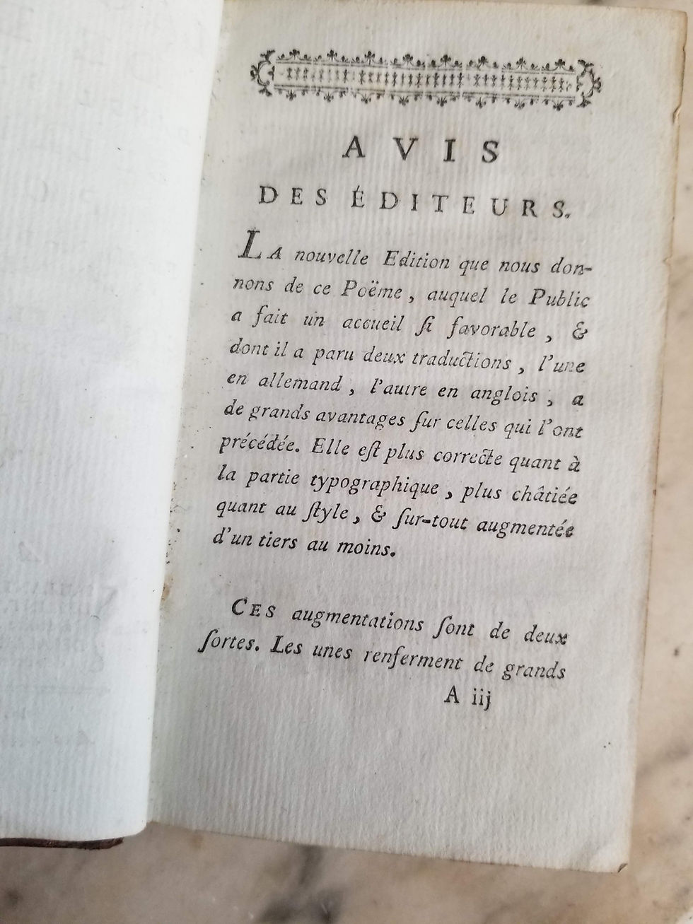 Miniature : Livre ancien "La grandeur de Dieu dans les merveilles de la nature" 1767