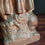 Miniature : Grande statue antique en plâtre peint de Jeanne d'Arc marquée DSR