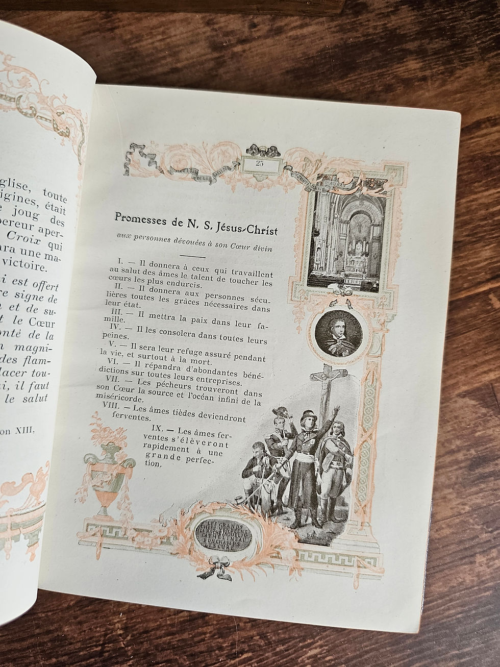 Miniature : Missel du Sacré-Cœur de Jésus avec psaumes en latin