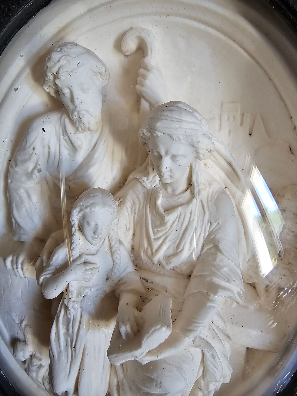 Thumbnail: The education of the Virgin Mary with St Anne and St Joachim antique French representation