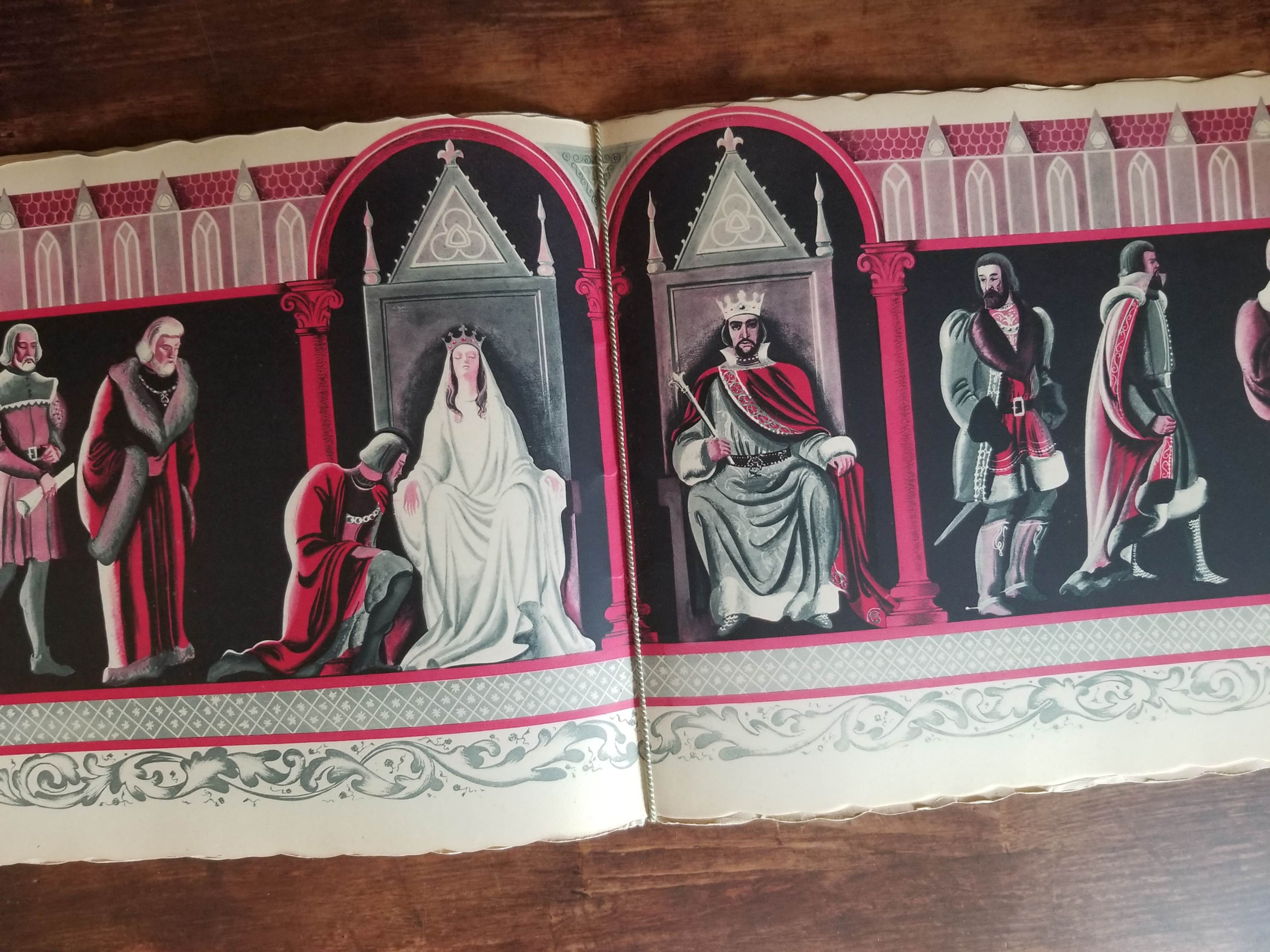 French antique 'Inès de castro' or La Reine morte' illustrated film book