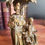 Miniature : Statue antique en métal de la Sainte Famille
