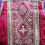 Thumbnail: Antique Catholic priest's pink chasuble with gold trim and Christogram IHS