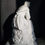 Miniature : Antique religious statue. Notre Dame de la Salette. Our Lady Salette weeping