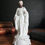 Miniature : French antique St Peter bisque porcelain statue marked L&M for Letu and Mauger