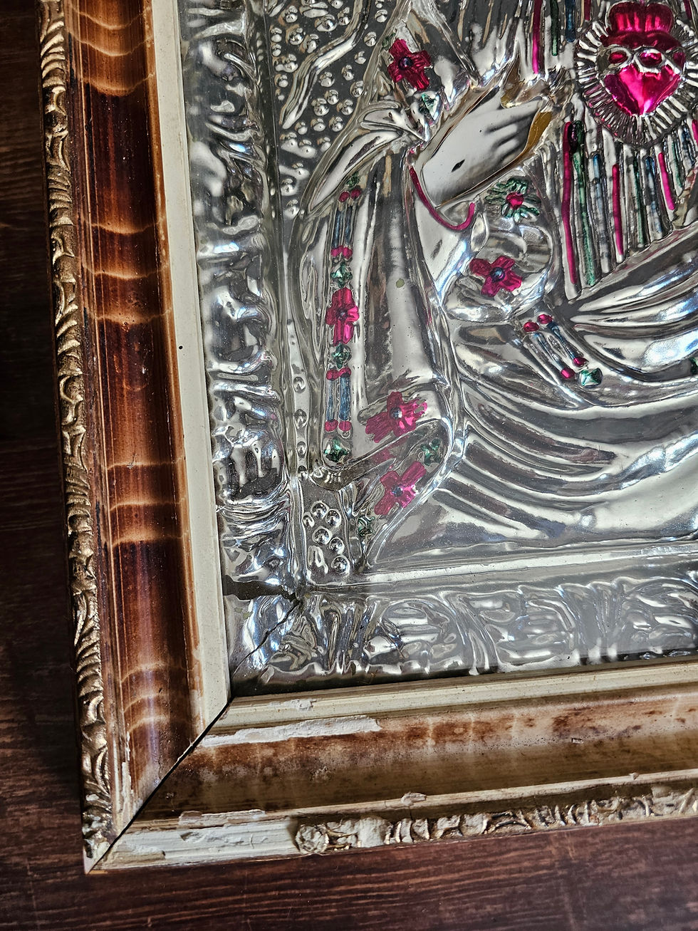 Thumbnail: Sacred Heart of Jesus and Immaculate Heart of Mary framed portraits
