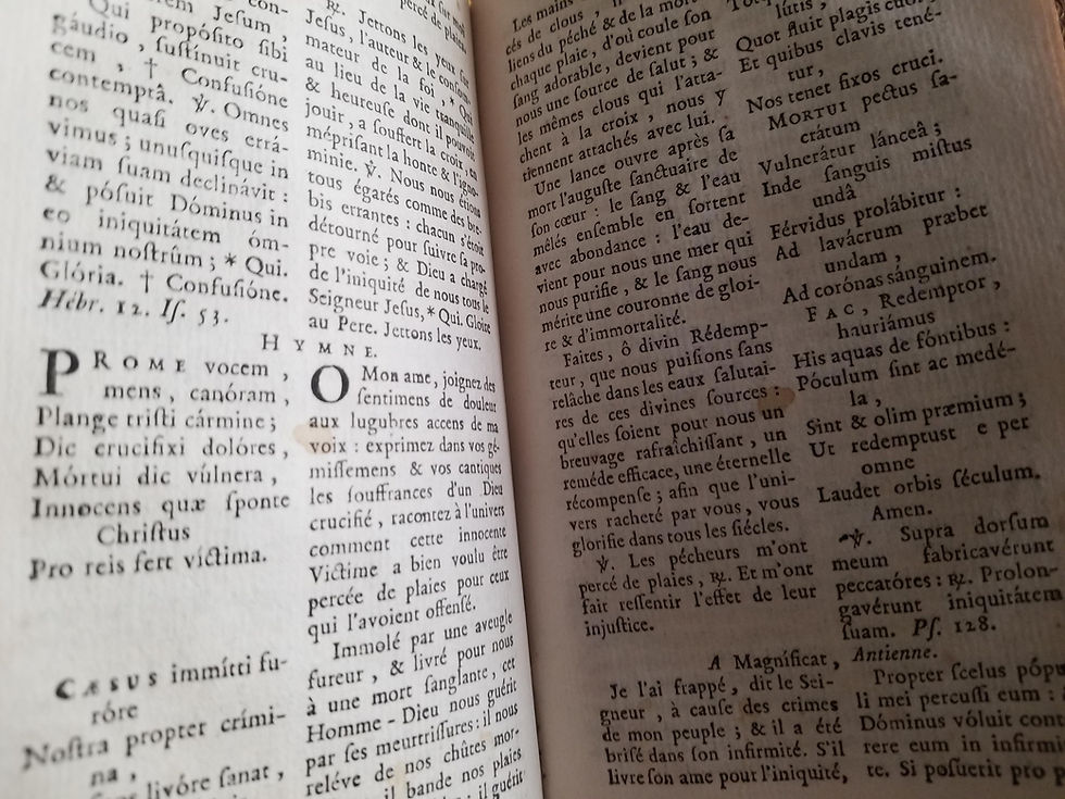 Miniature : latin breviarium antique French