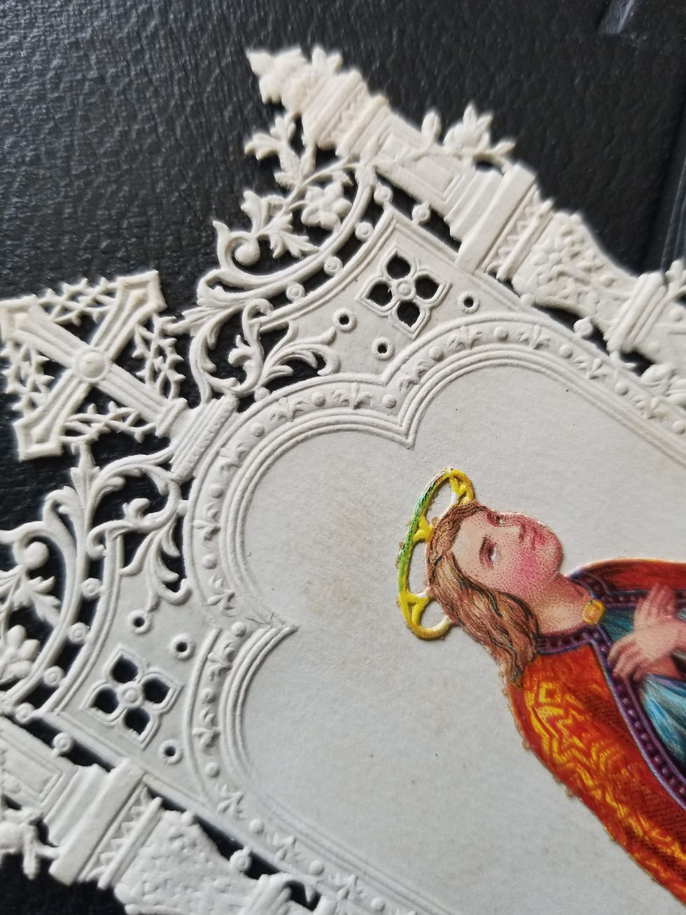 Miniature : Canivet ancien avec prière pour Jesus
