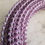 Miniature : French antique purple glass beads roll for funeral wreath  flowers making