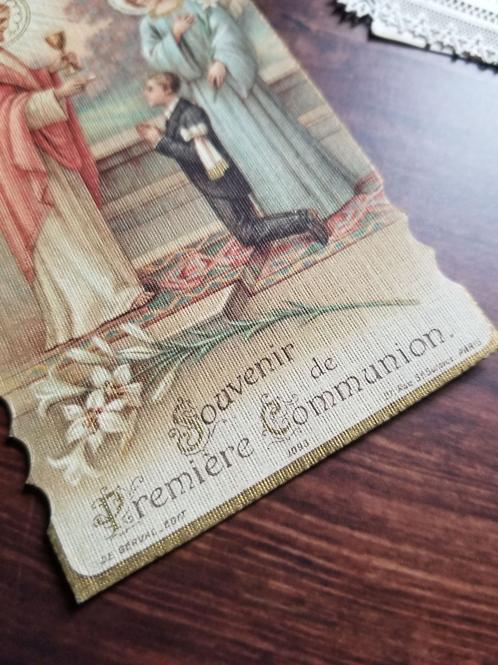 Miniature : Carte souvenir de Première Communion 1927