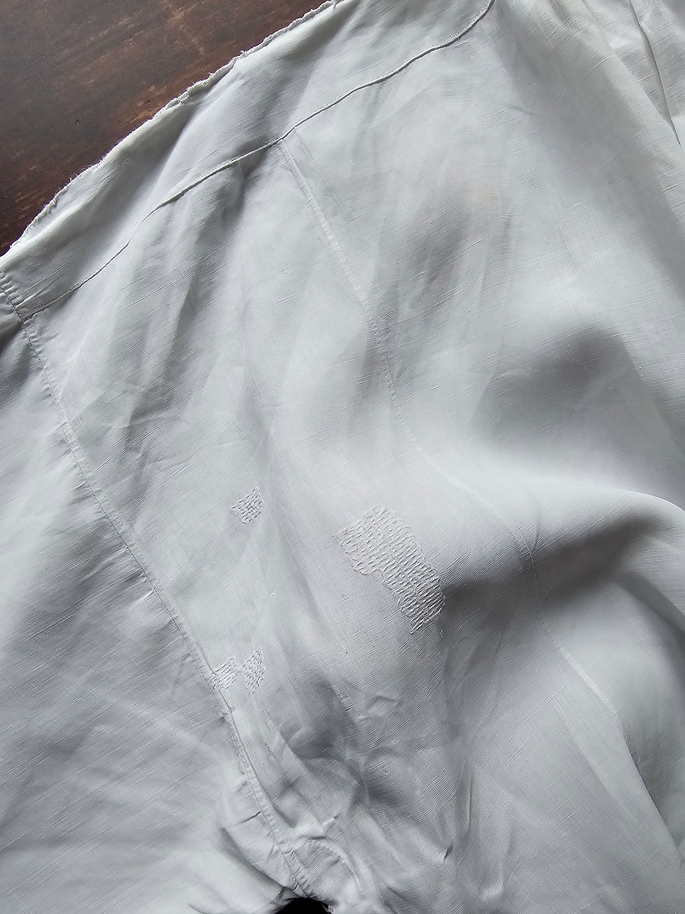 Miniature : Aube en coton et crochet vintage