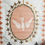 Miniature : French antique church procession banner Dove bird Holy Spirit