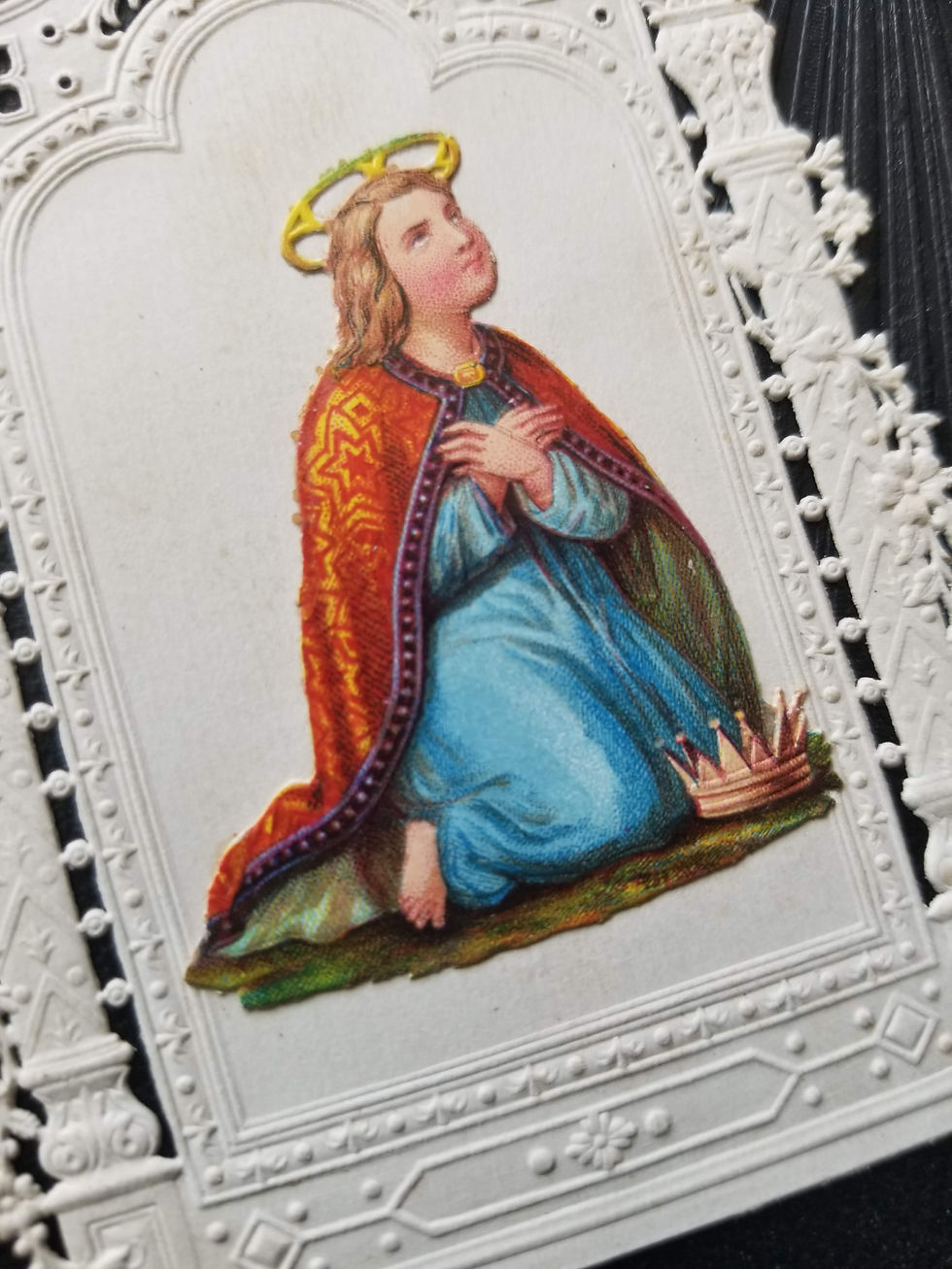 Miniature : Canivet ancien avec prière pour Jesus