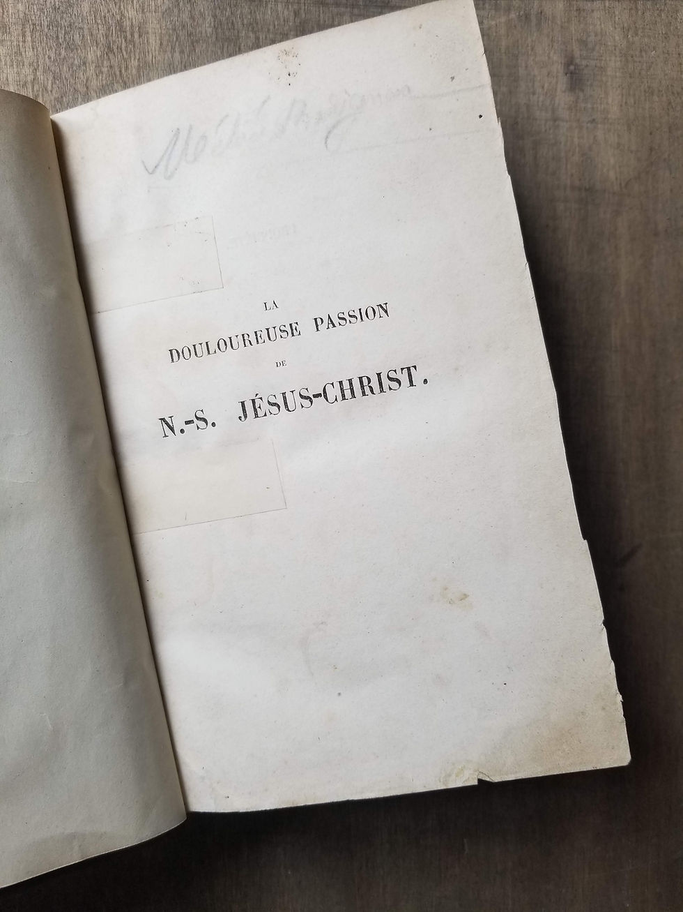 Miniature : Livre ancien 'La douloureuse passion de N.-S. Jesus-Christ'