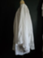 Thumbnail: Vintage cotton surplice with crochet lace, star and leaf pattern