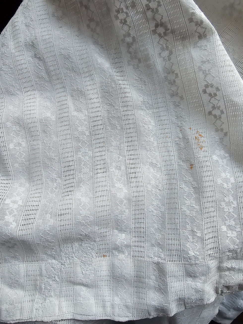 Thumbnail: Vintage embroidered cotton alb
