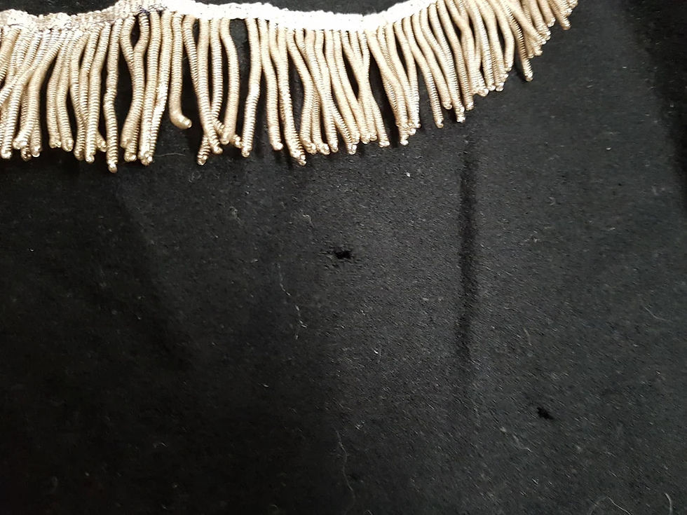 Miniature : Antique French religious textile pannel. Catholic embroidery. Altar decor