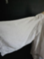 Thumbnail: Vintage cotton surplice with crochet lace, star and leaf pattern