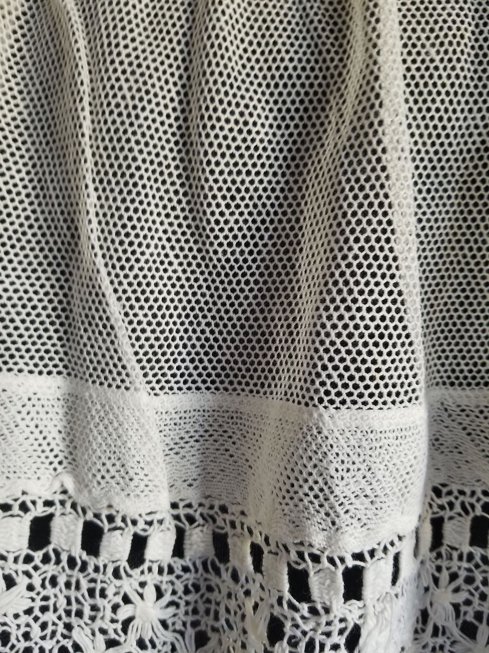 Miniature : Vintage altar boy surplice. Crochet. チャーチスモック Catholic liturgical vestment