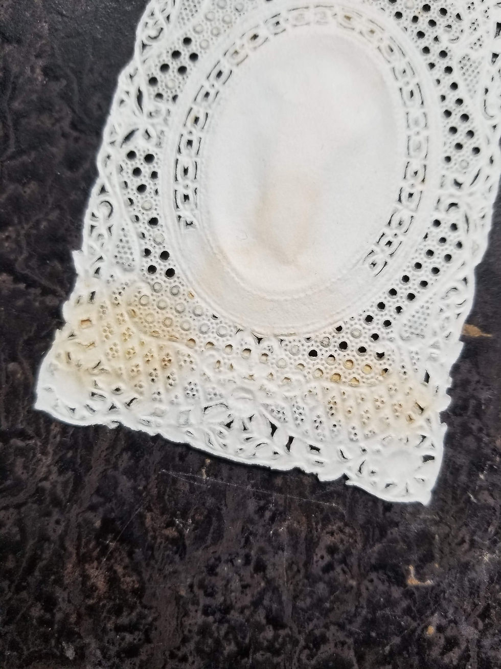 Thumbnail: French antique Holy communion souvenir card. Canivet. Lace cut.