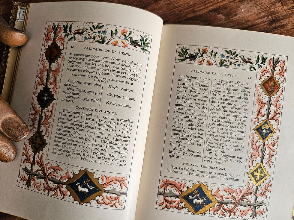 Thumbnail: French illuminated book with Latin psalms 'Messe et Vêpres' Dalpayrat Depelley