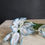 Miniature : French antique glass beaded flower stem for funeral wreath making