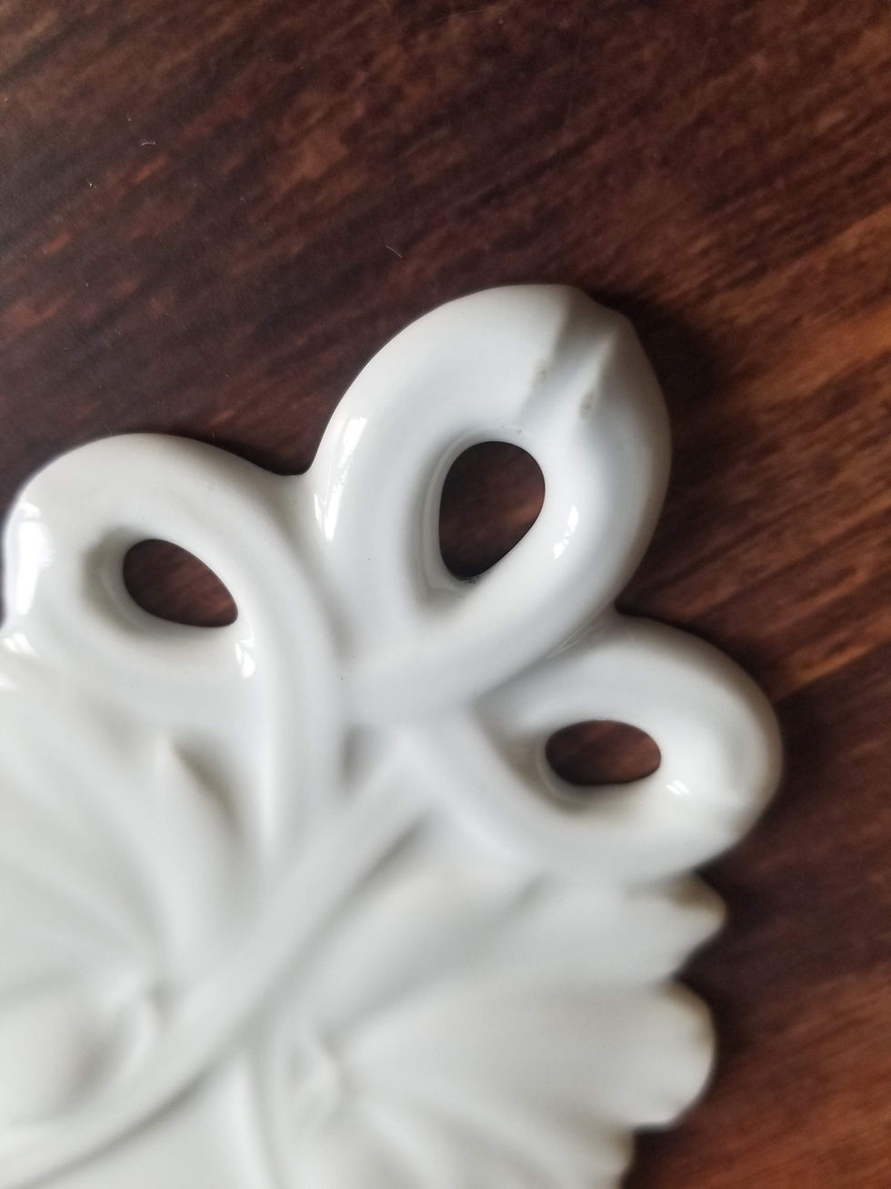 Thumbnail: Antique French Holy water font in Limoges porcelain