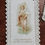 Miniature : French antique Holy prayer card St John the Baptist as a child