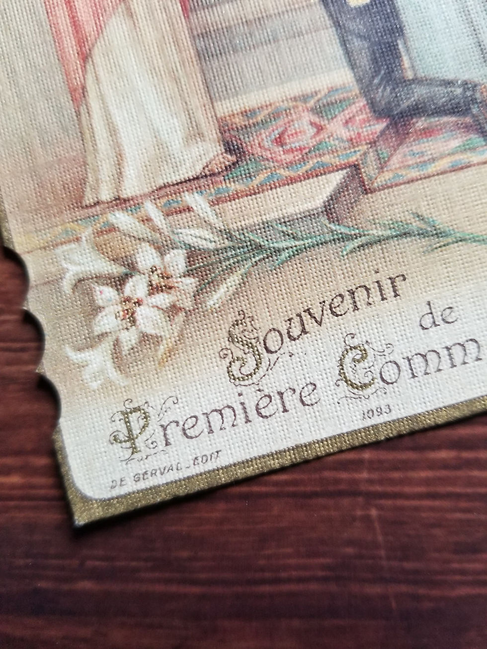 Miniature : Carte souvenir de Première Communion 1927
