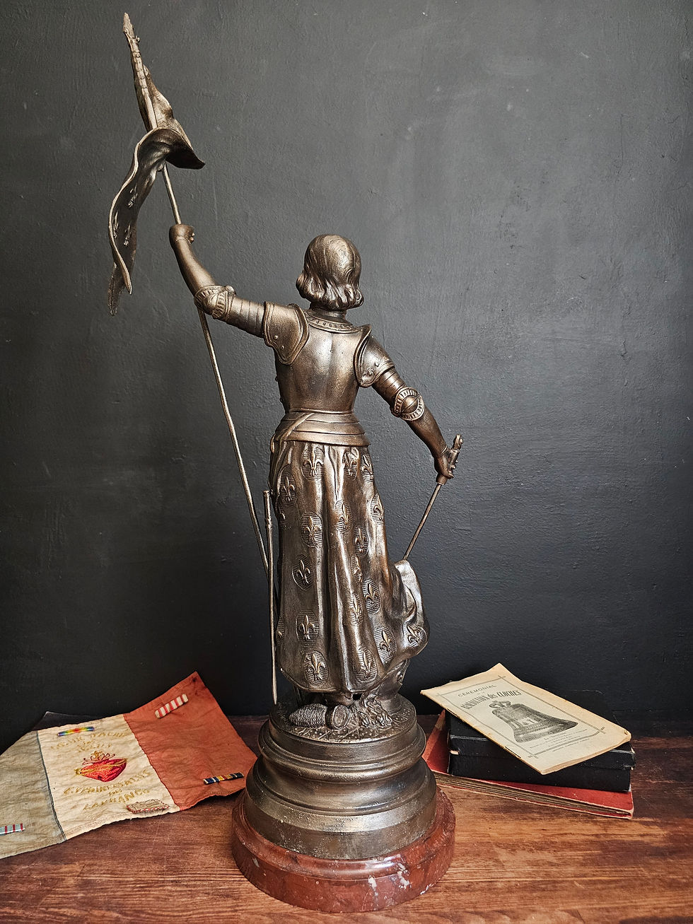 Miniature : Grande statue de Jeanne d'Arc au sacre de Charles VII d'après Louis Moreau
