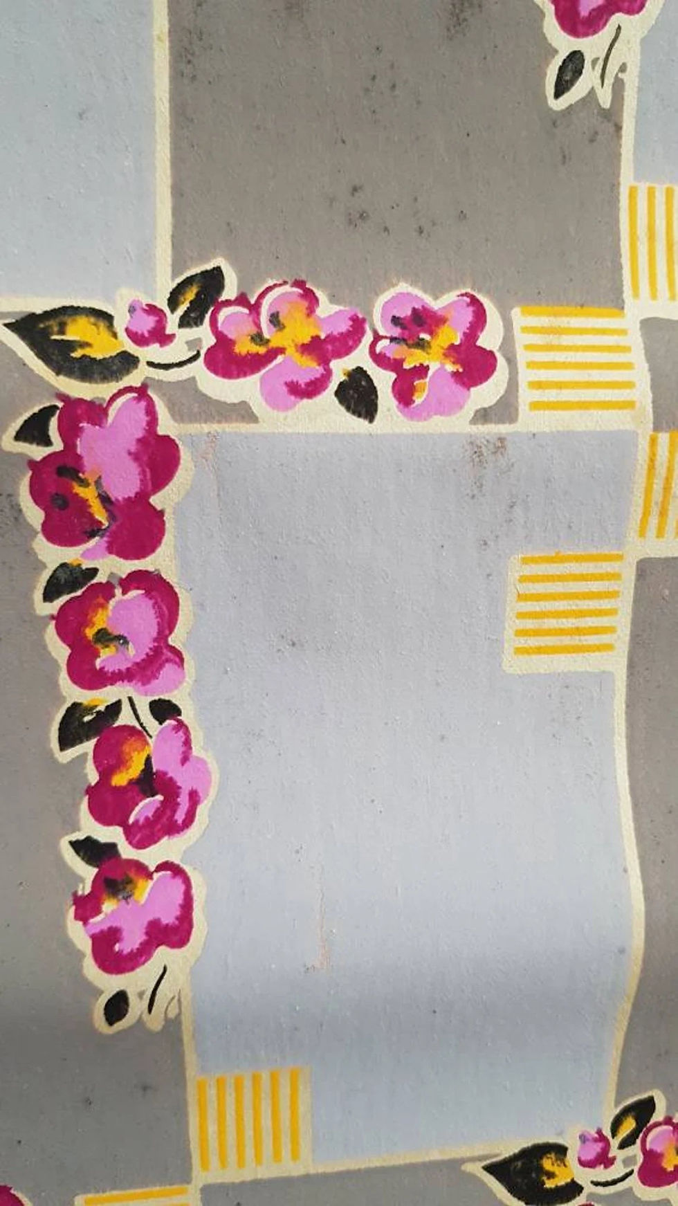 Thumbnail: Antique wallpaper Art Deco print Made in France