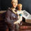 Miniature : Statue ancienne de Saint Antoine de Padoue avec l'enfant Jésus