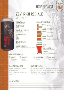 Zev red ale - Cervejaria Zev