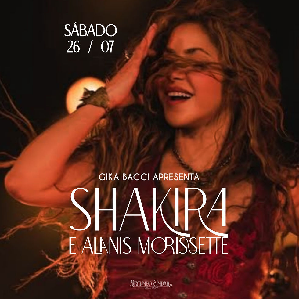 Pocketshow “ESPECIAL SHAKIRA E ALANIS" com Gika Bacci em uma Noite Divertida e Contagiante