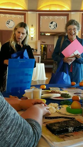Catalina Health Fair Food display table